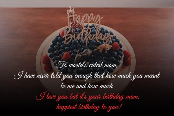 Happy Birthday Wishes for Cute Mom