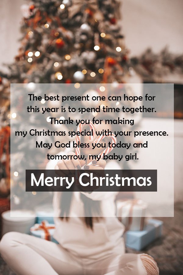 Merry Christmas wishes and Messages for Daughter